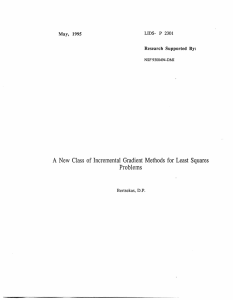 Class Problems May,  1995 Research  Supported  By:
