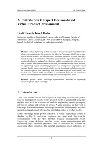 A Contribution to Expert Decision-based Virtual Product Development