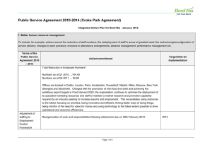 Public Service Agreement 2010-2014 (Croke Park Agreement)