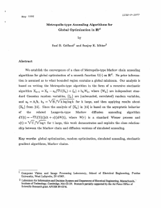 Metropolis-type  Annealing  Algorithms  for Abstract by