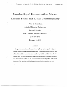 Bayesian  Signal  Reconstruction,  Markov