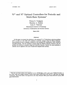 1'H Optimal and Controllers  for  Periodic  and