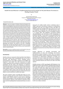 Science Journal of Medicine and Clinical Trials Published By ISSN: 2276-7487