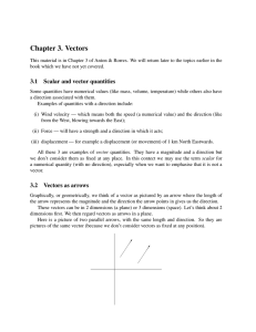 Chapter 3. Vectors