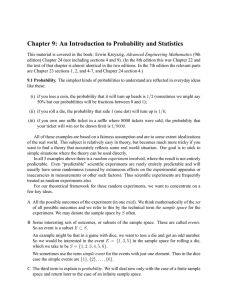 Chapter 9: An Introduction to Probability and Statistics