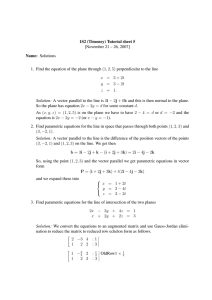 1S2 (Timoney) Tutorial sheet 5 [November 21 – 26, 2007] Name: Solutions