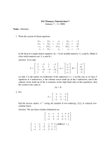 1S2 (Timoney) Tutorial sheet 7 [January 7 – 11, 2008] Name: Solutions
