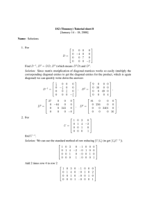 1S2 (Timoney) Tutorial sheet 8 [January 14 – 18, 2008] Name: Solutions