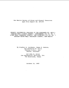 New  Mexico  Bureau open  File  Report OF-259