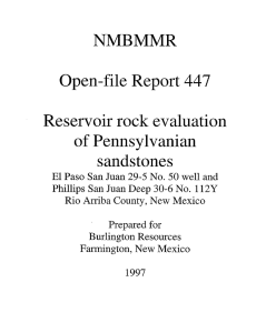 447 NMBMMR Open-file Report Reservoir rock evaluation
