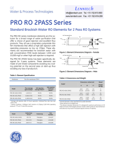 PRO RO 2PASS Series