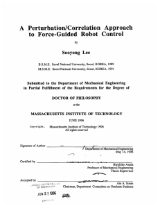 A  Perturbation/Correlation  Approach Sooyong Lee