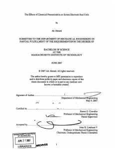 The Effects of Chemical  Pressurization  on Screen Electrode ... Ali  Ahmed by