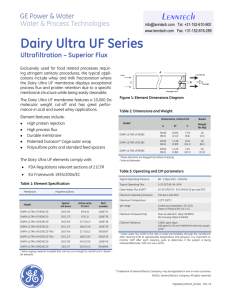 Dairy Ultra UF Series Ultrafiltration – Superior Flux