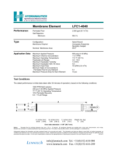 Membrane Element LFC1-4040