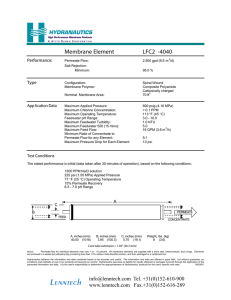 Membrane Element LFC2 -4040