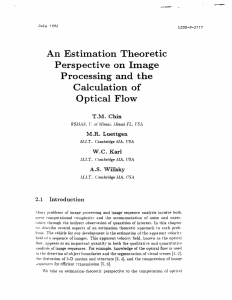 An  Estimation  Theoretic Perspective  on  Image