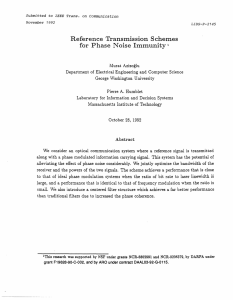 Reference  Transmission  Schemes