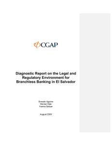 Diagnostic Report on the Legal and Regulatory Environment for