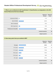 Student Affairs Professional Development Survey