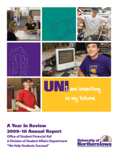 A Year In Review 2009-10 Annual Report I am investing in my future.