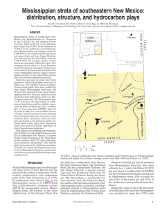 Mississippian strata of southeastern New Mexico: distribution, structure, and hydrocarbon plays