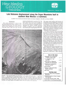 Late Holocene displacement along