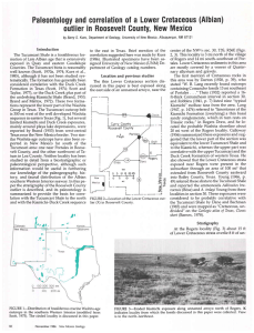 (Albian) of a Lower Gretaceous Paleontology