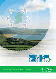 ANNUAL REPORT &amp; ACCOUNTS  Growing the success of Irish food &amp; horticulture