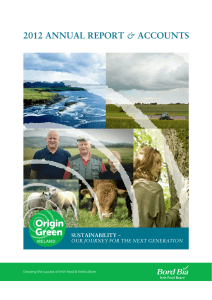 2012 ANNUAL REPORT SUSTAINABILITY – our journey for the next generation
