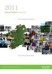 2011 Annual Report Sourcing from Ireland Sourcing Sustainably