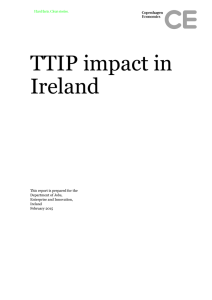 TTIP impact in Ireland  This report is prepared for the