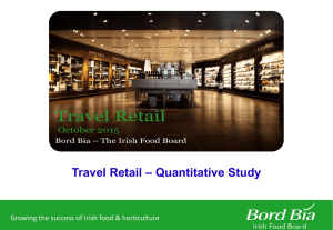 – Quantitative Study Travel Retail