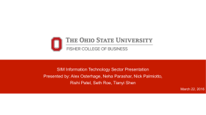 SIM Information Technology Sector Presentation