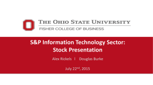 S&amp;P Information Technology Sector: Stock Presentation July 22