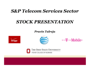 S&amp;P Telecom Services Sector STOCK PRESENTATION Pravin Talreja