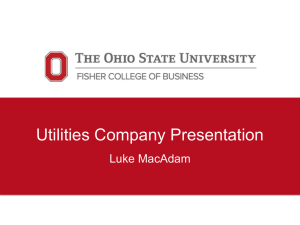 Utilities Company Presentation Luke MacAdam