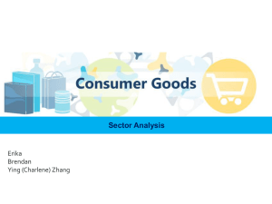 Sector Analysis Erika Brendan Ying (Charlene) Zhang