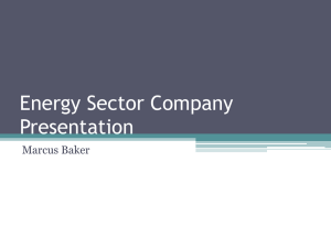 Energy Sector Company Presentation Marcus Baker