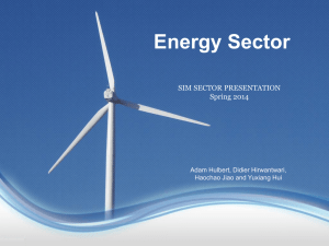 Energy Sector  SIM SECTOR PRESENTATION Spring 2014