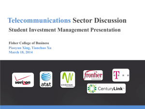 Telecommunications  Sector Discussion Student Investment Management Presentation
