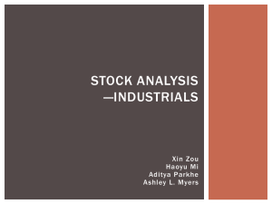 STOCK ANALYSIS —INDUSTRIALS Xin Zou Haoyu Mi