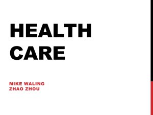 HEALTH CARE MIKE WALING ZHAO ZHOU