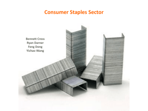 Consumer Staples Sector Bennett Cross Ryan Darner Feng Dong
