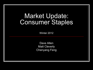 Market Update: Consumer Staples Dave Allen Matt Cleverly