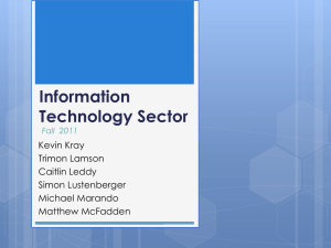 Information Technology Sector Kevin Kray Trimon Lamson