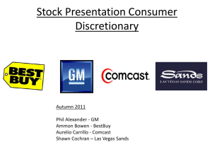 Stock Presentation Consumer Discretionary