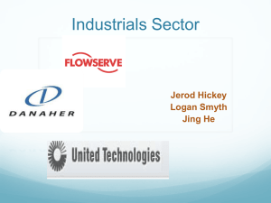 Industrials Sector Jerod Hickey Logan Smyth Jing He