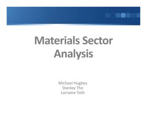 Materials Sector  l Analysis Michael Hughes