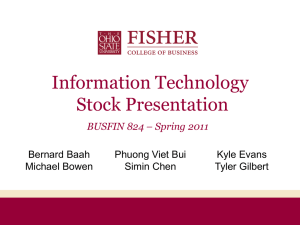 Information Technology Stock Presentation Bernard Baah Phuong Viet Bui